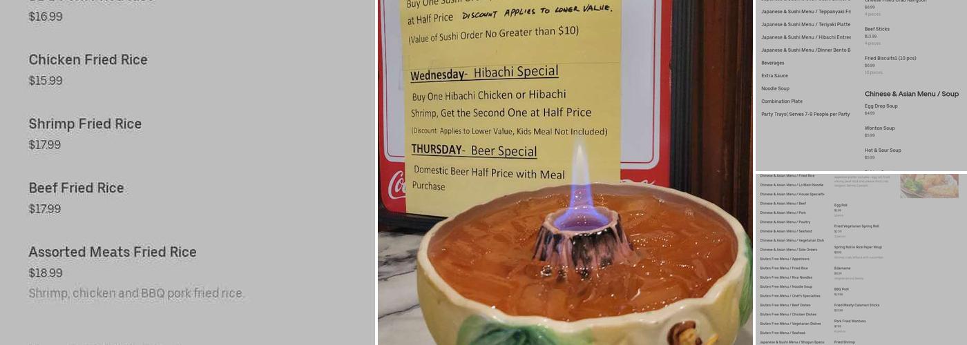 Shogun Peking Palace Menu