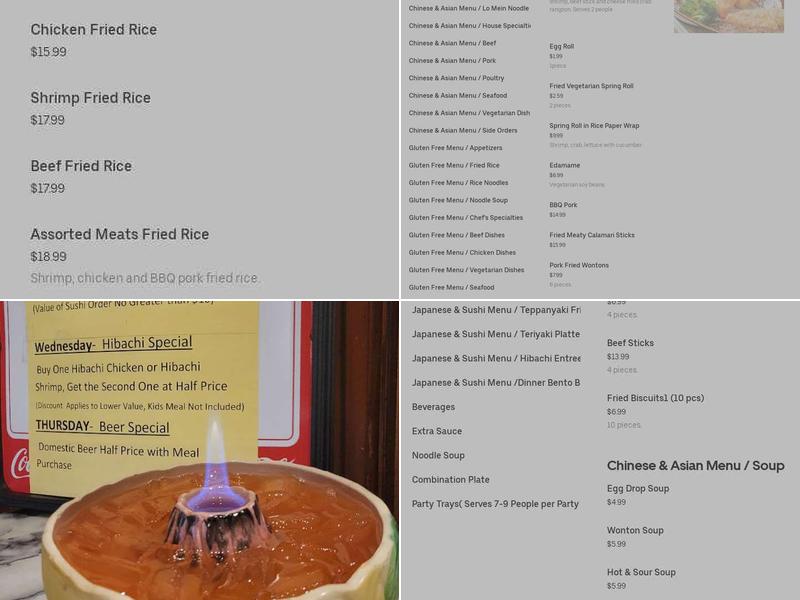 Shogun Peking Palace Menu