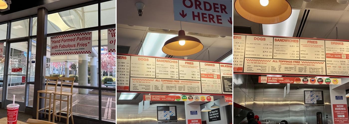 Five Guys Menu