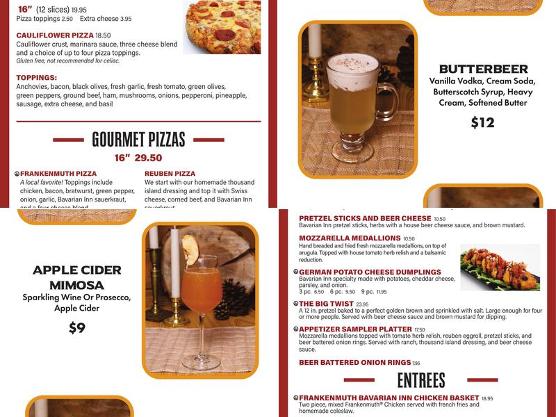 Lorelei Lounge Menu