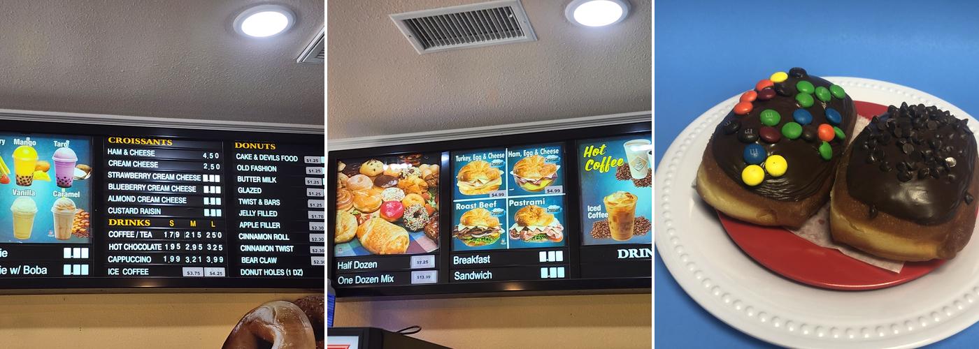 Mr You Donuts Shop Menu