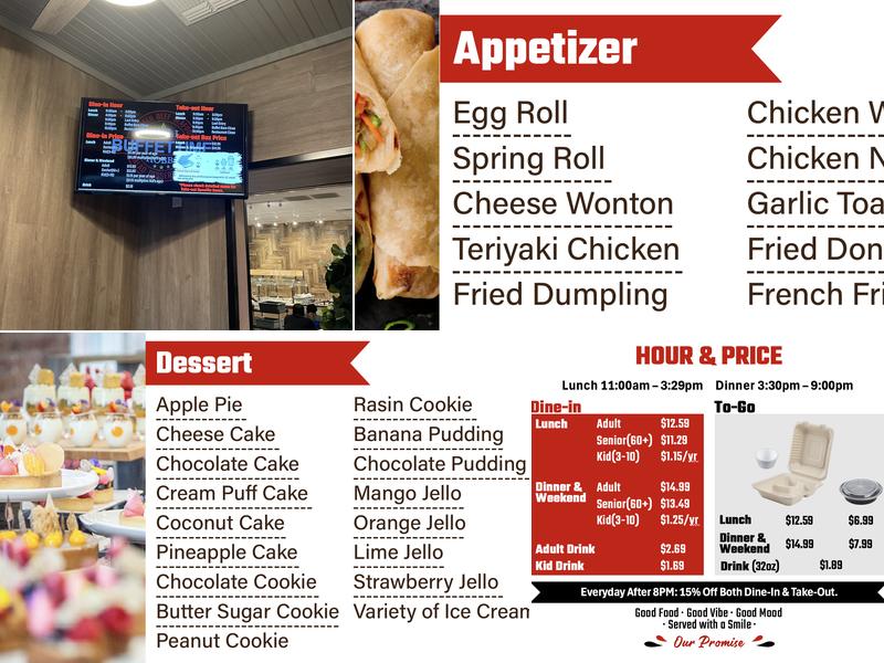 BUFFETTIME Menu