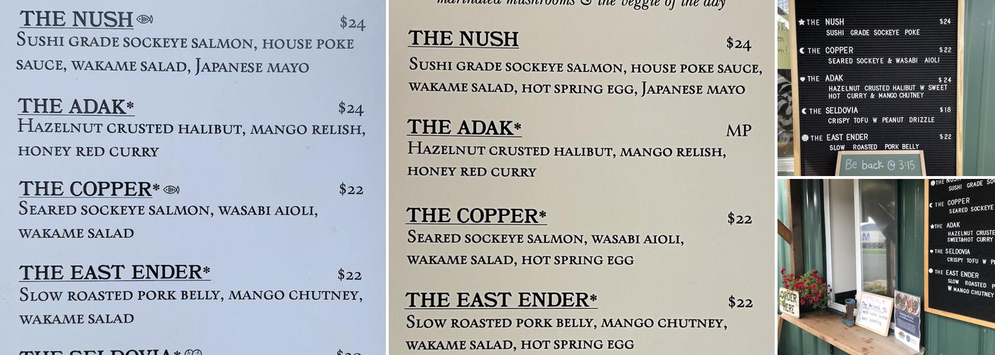 Johnny's Corner Menu