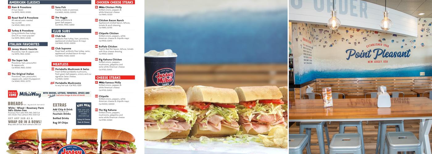 Jersey Mike's Subs Menu