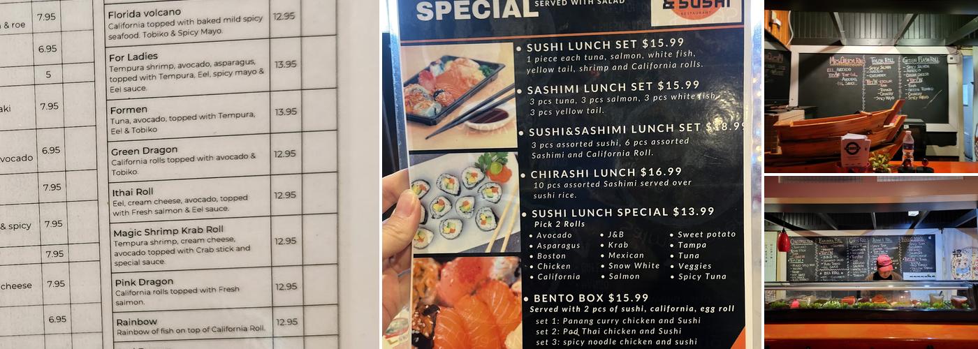 iThai & Sushi Menu