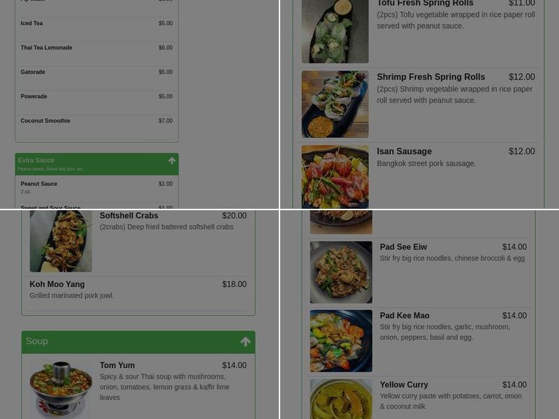 D E THAI KITCHEN 2 Menu