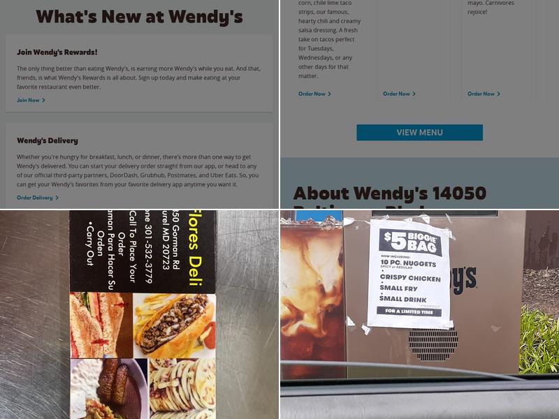 Wendy's Menu