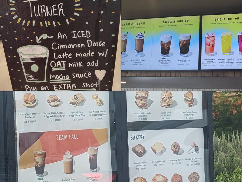 Starbucks Menu