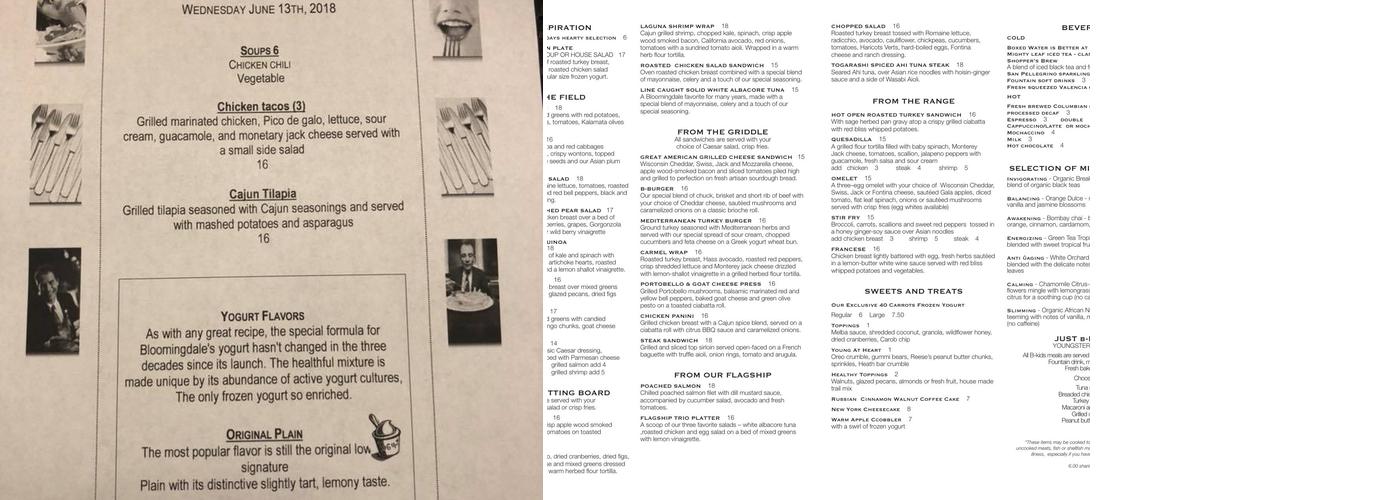 59th & Lex Menu