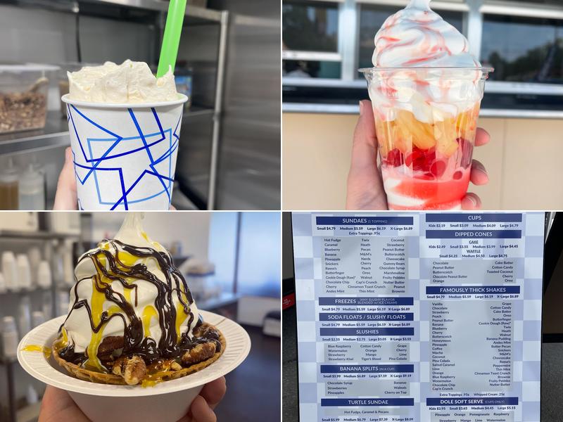 Dreamette Ice Cream Middleburg Menu