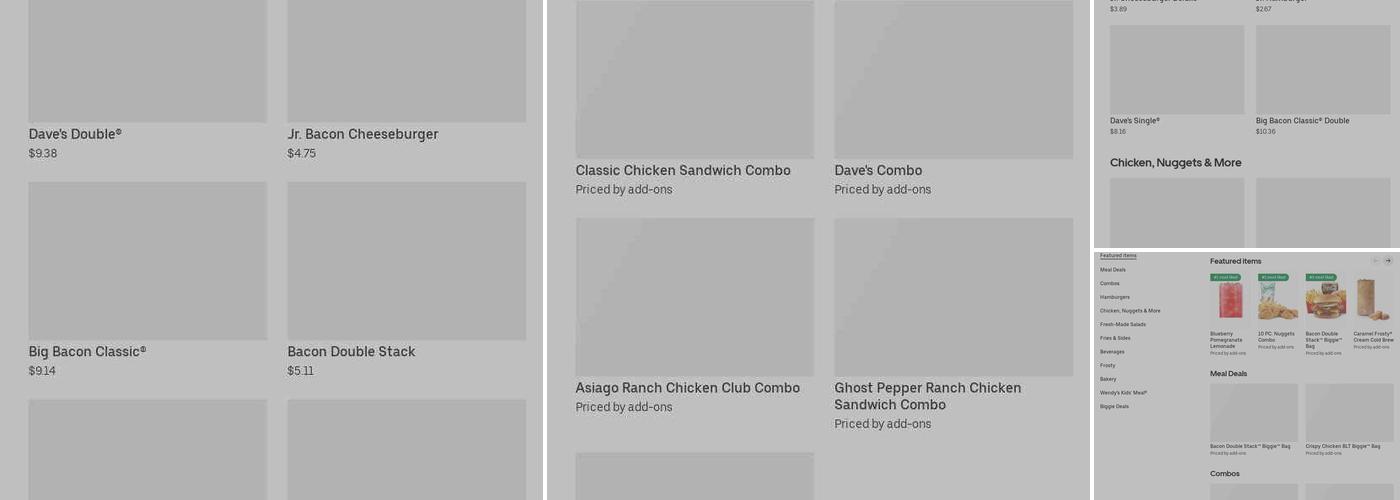 Wendy's Menu