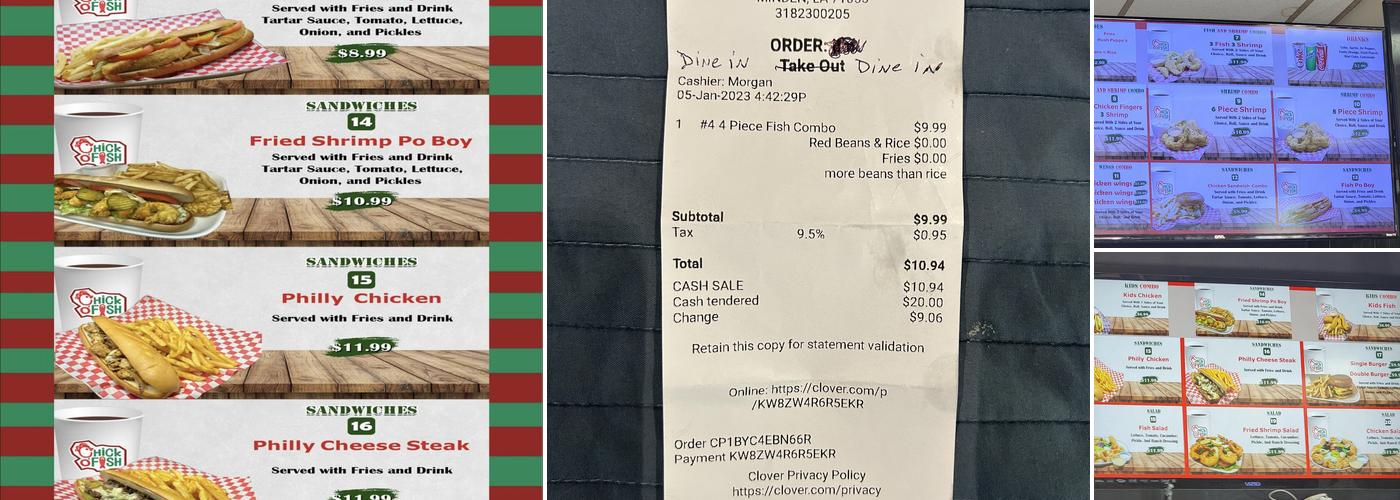 Chick O’Fish Menu