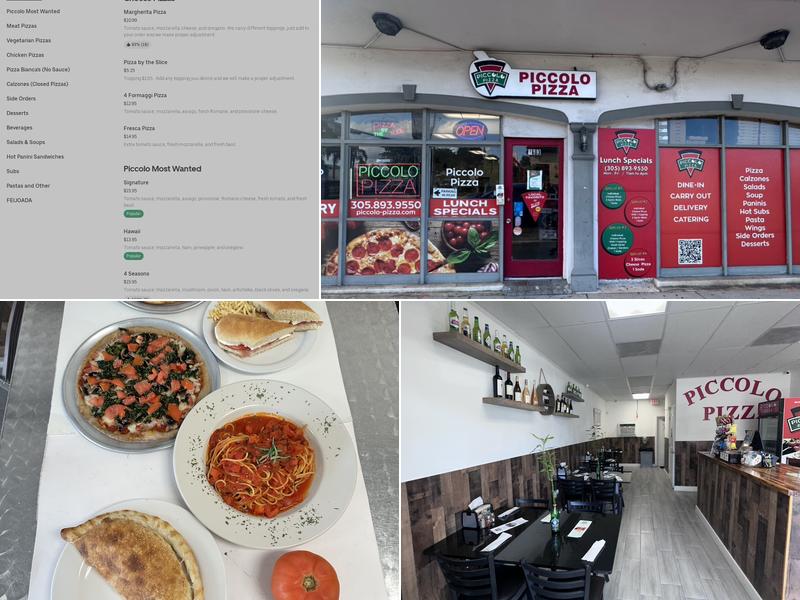 Piccolo Pizza & More Menu