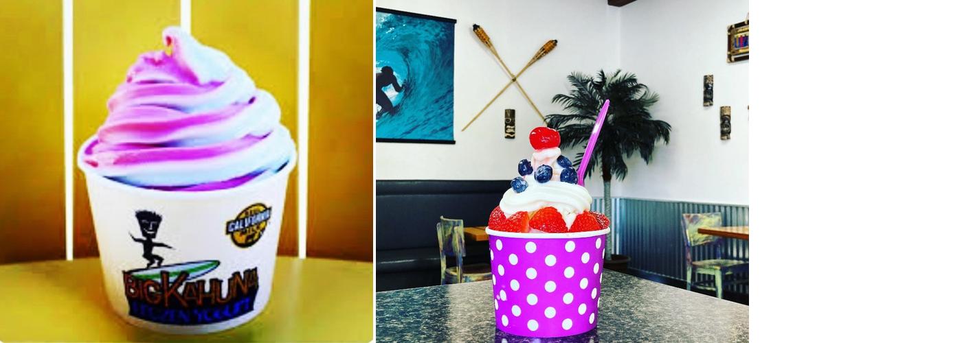 Big Kahuna Frozen Yogurt Menu