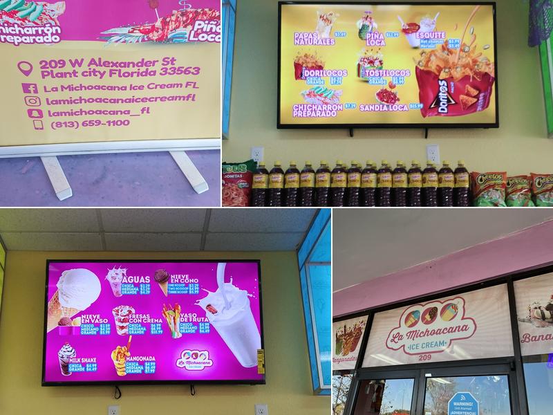 La Michoacana Ice Cream Menu