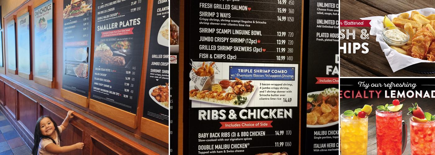 Sizzler Menu