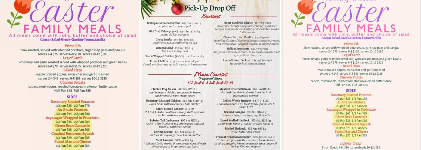 Salt of the Earth Catering Menu