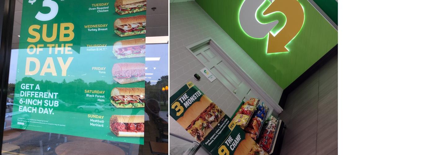 Subway Menu