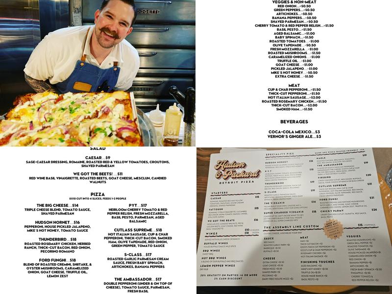 Hudson & Packard Menu