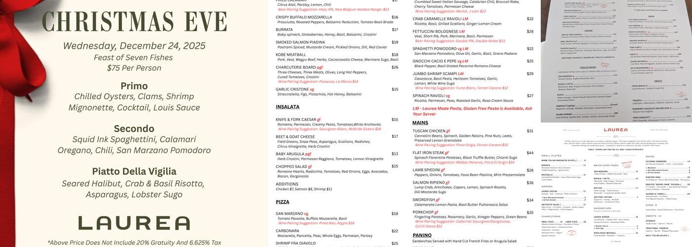 Laurea Menu