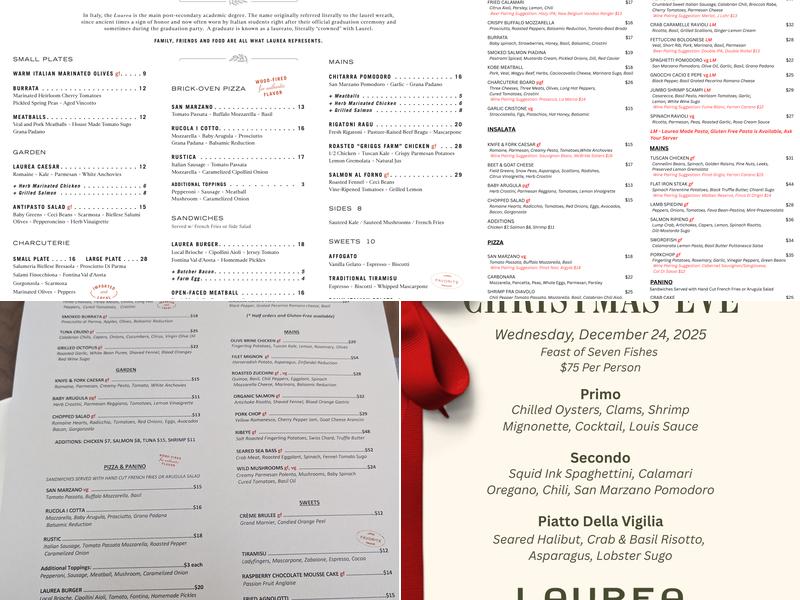 Laurea Menu