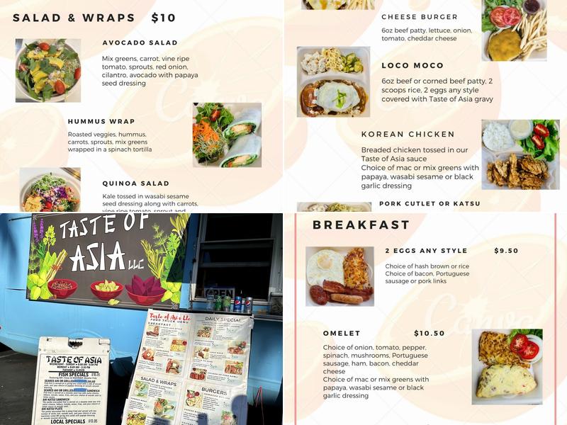 Taste of asia LLC Menu