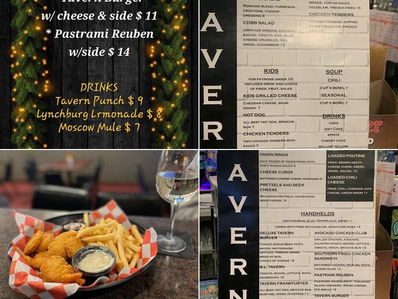 The Tavern Bar & Grille Menu