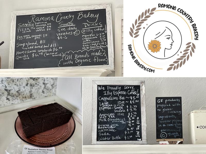 Ramona Country Bakery Menu