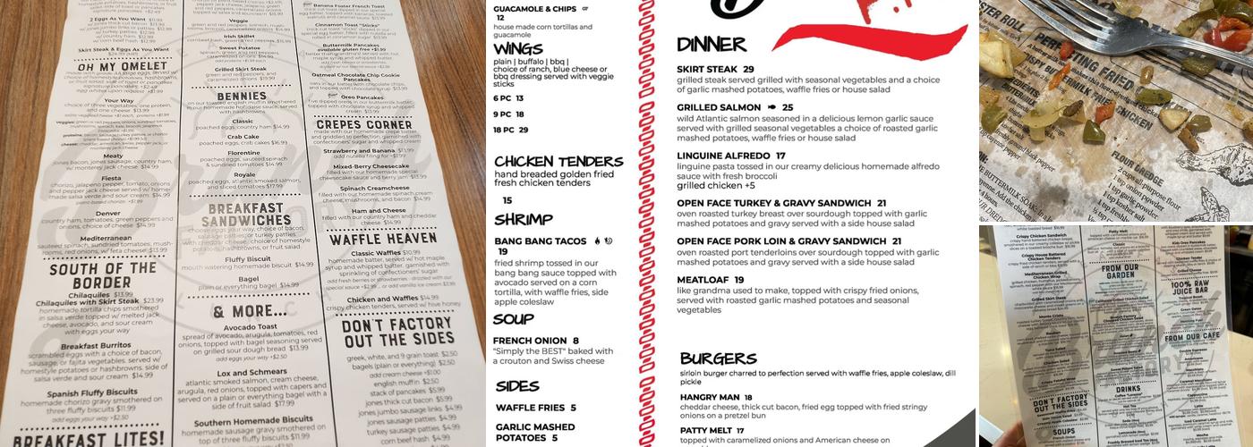 Brunch Factory Menu