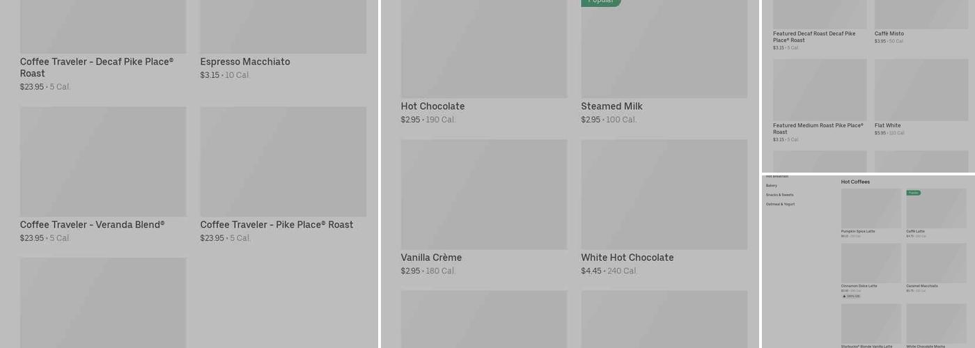 Starbucks Menu