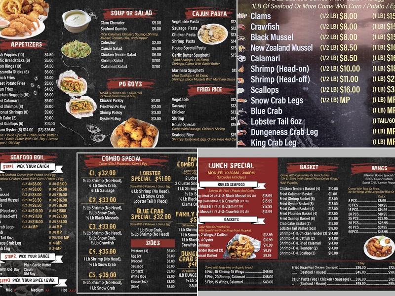 Cajun Express Menu