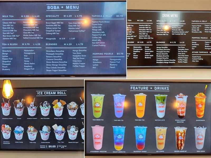 Drip N Roll Menu
