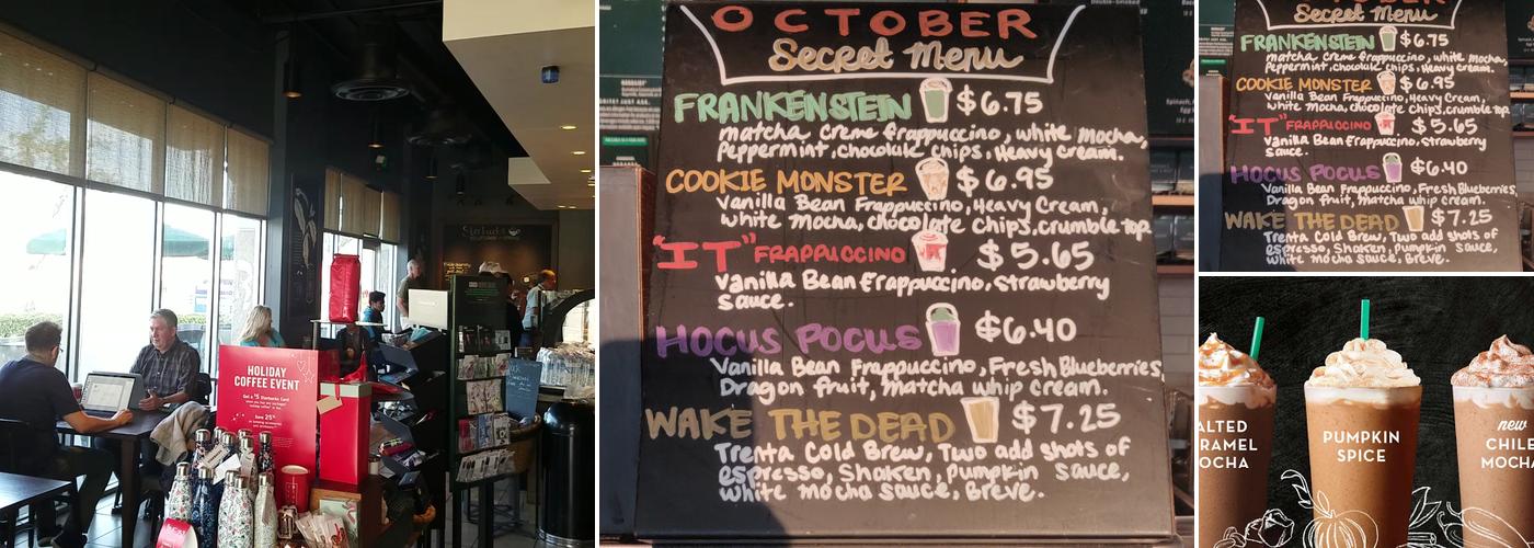 Starbucks Menu