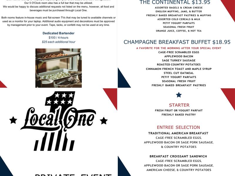 Local One Station Menu