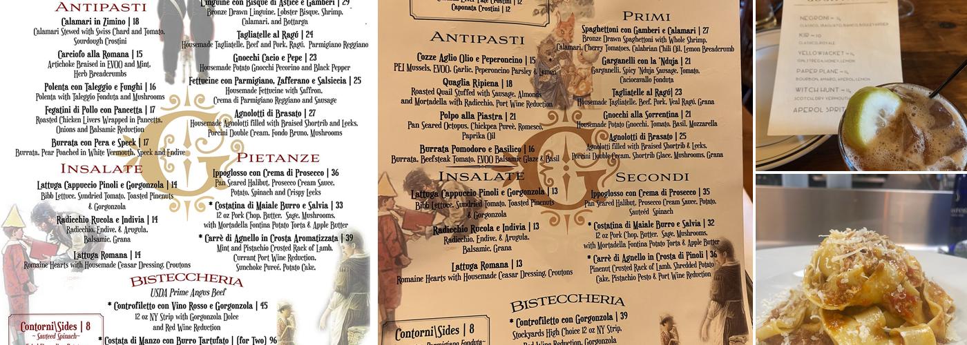 Geppetto Osteria e Bisteccheria Menu