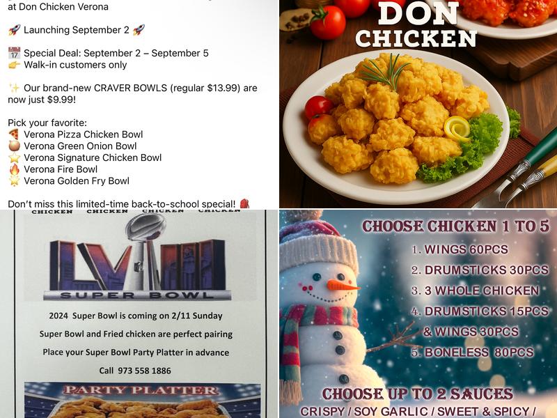 Don Chicken Verona Menu