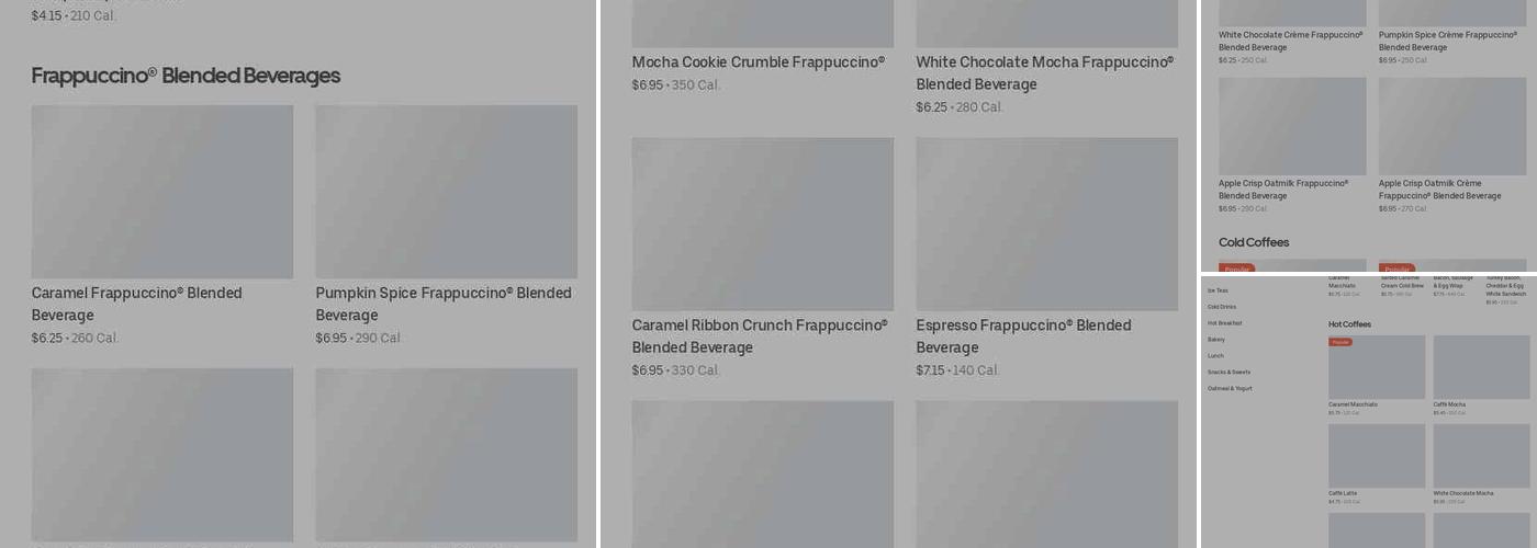 Starbucks Menu