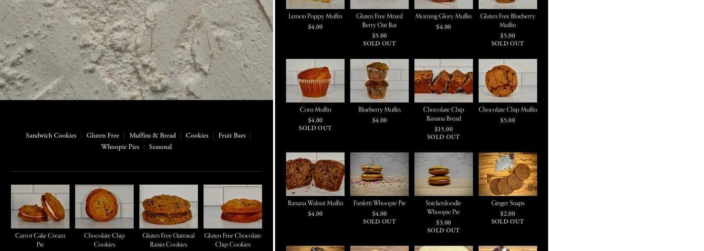 Boundless Bakery Menu