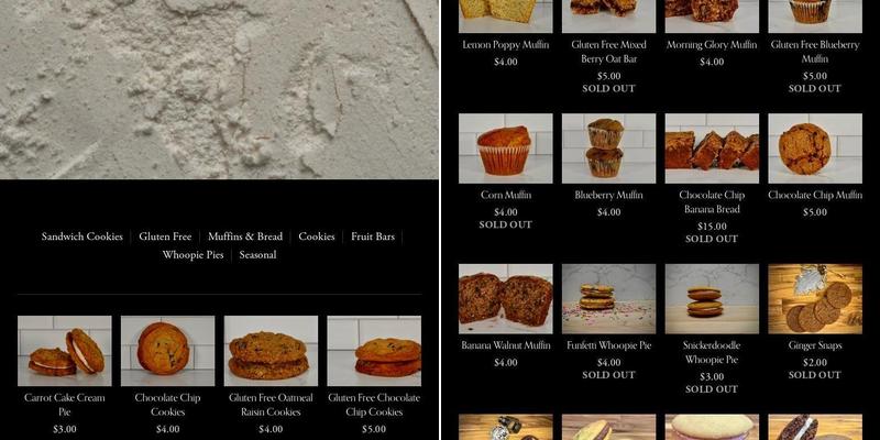 Boundless Bakery Menu