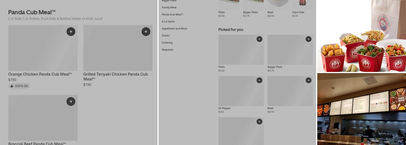 Panda Express Menu