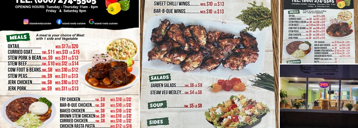 Island Rootz Cuisine Menu