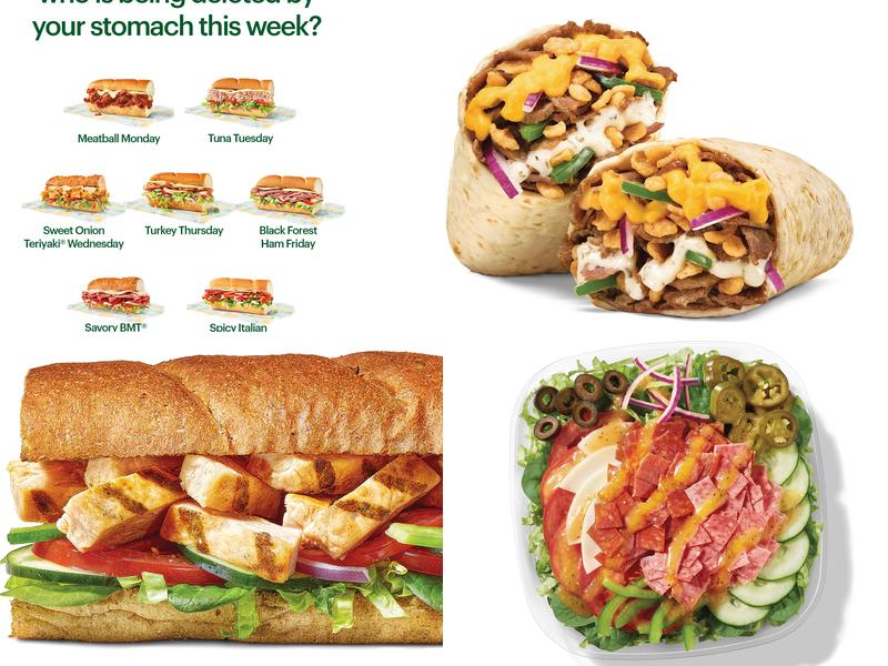 Subway Menu