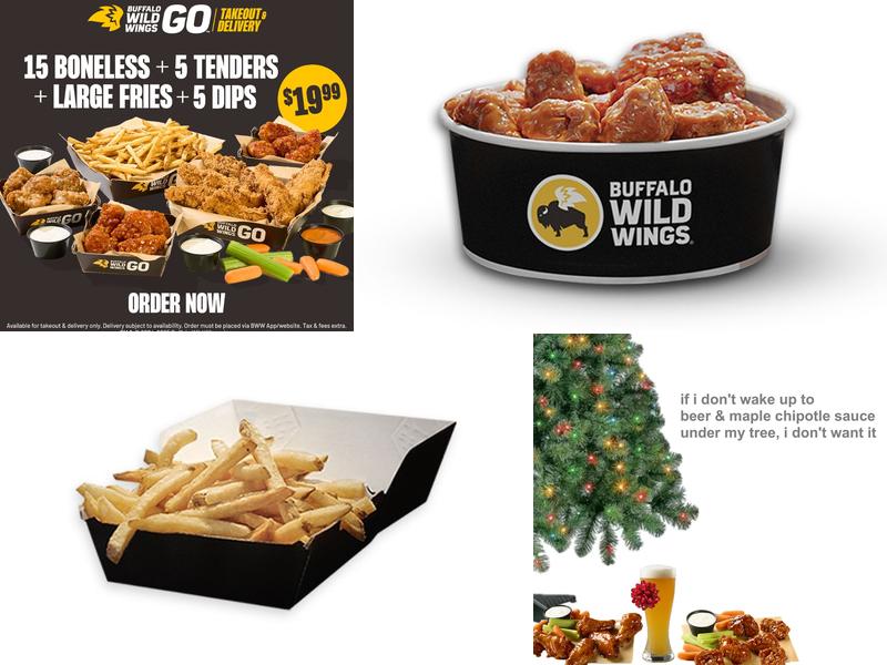 Buffalo Wild Wings 'GO' Menu