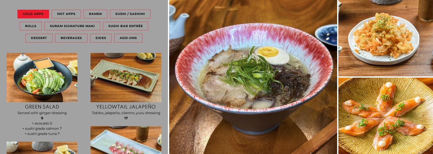 Suram - Sushi & Ramen (Upper West Side) Menu