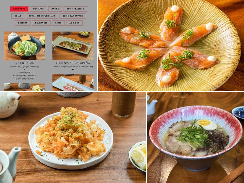 Suram - Sushi & Ramen (Upper West Side) Menu