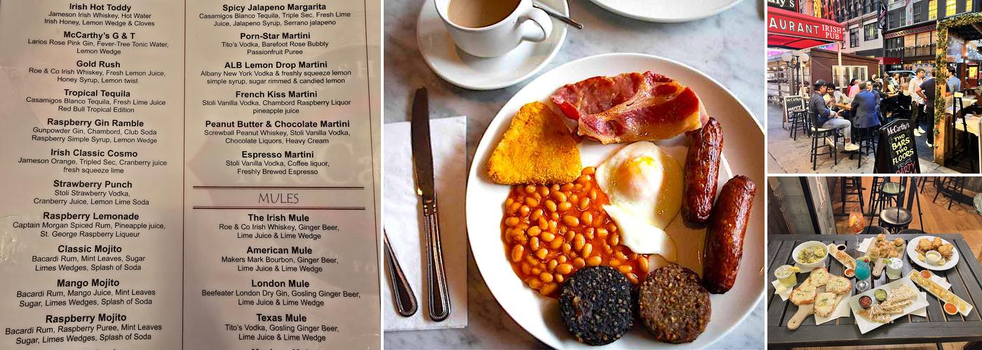 McCarthy's Pub NYC Menu