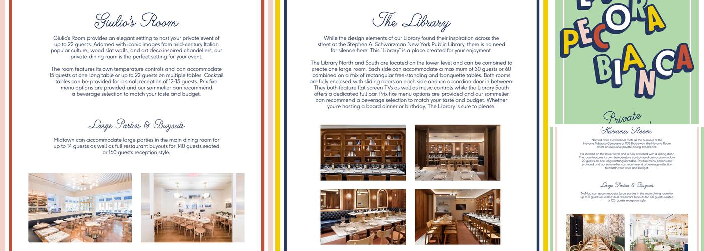 La Pecora Bianca UWS Menu