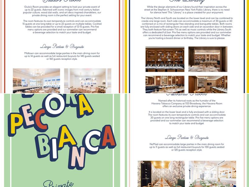 La Pecora Bianca UWS Menu