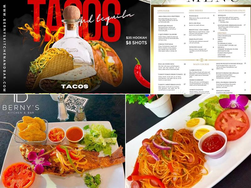 Berny’s Kitchen Menu