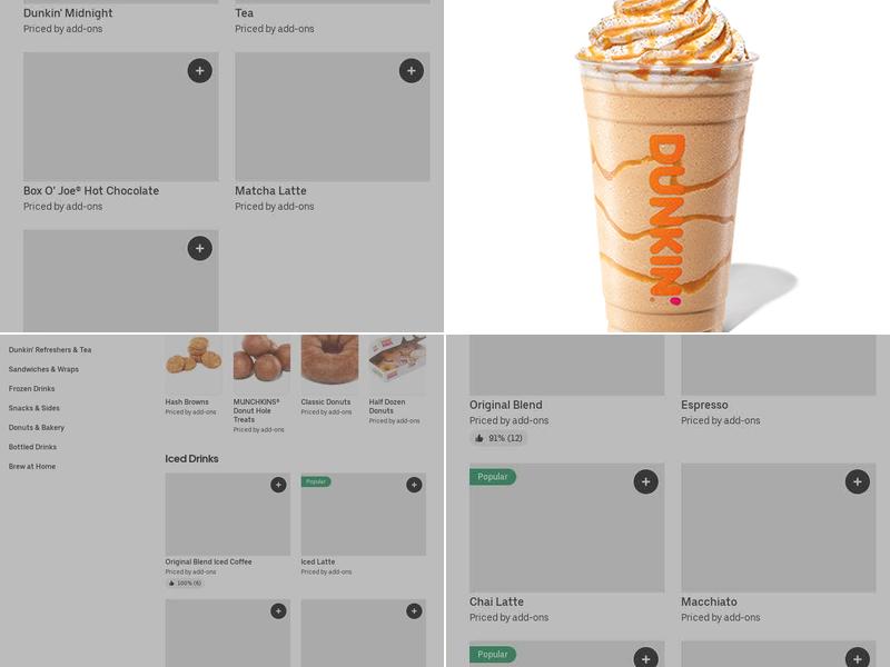 Dunkin' Menu
